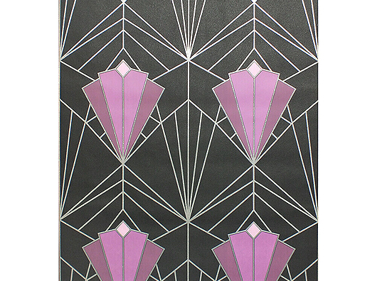 Purple, Art Deco Style, Patterned Wallpaper 95 – Wallpaper John's