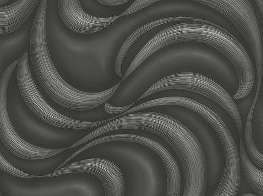 Modern, Black & Silver/Grey, Wave Pattern Wallpaper – Wallpaper John's