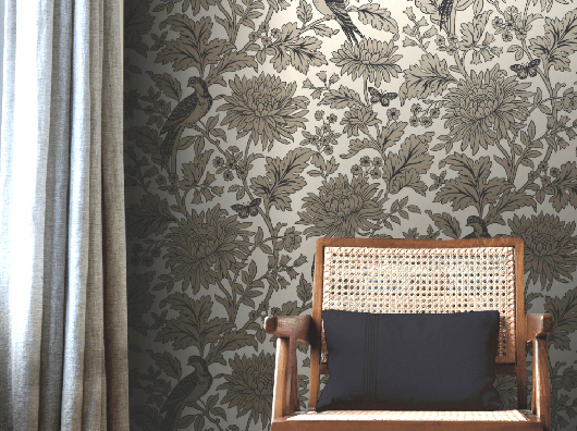 Cream & Gold, Arts & Crafts Inspired Wallpaper – Wallpaper John's