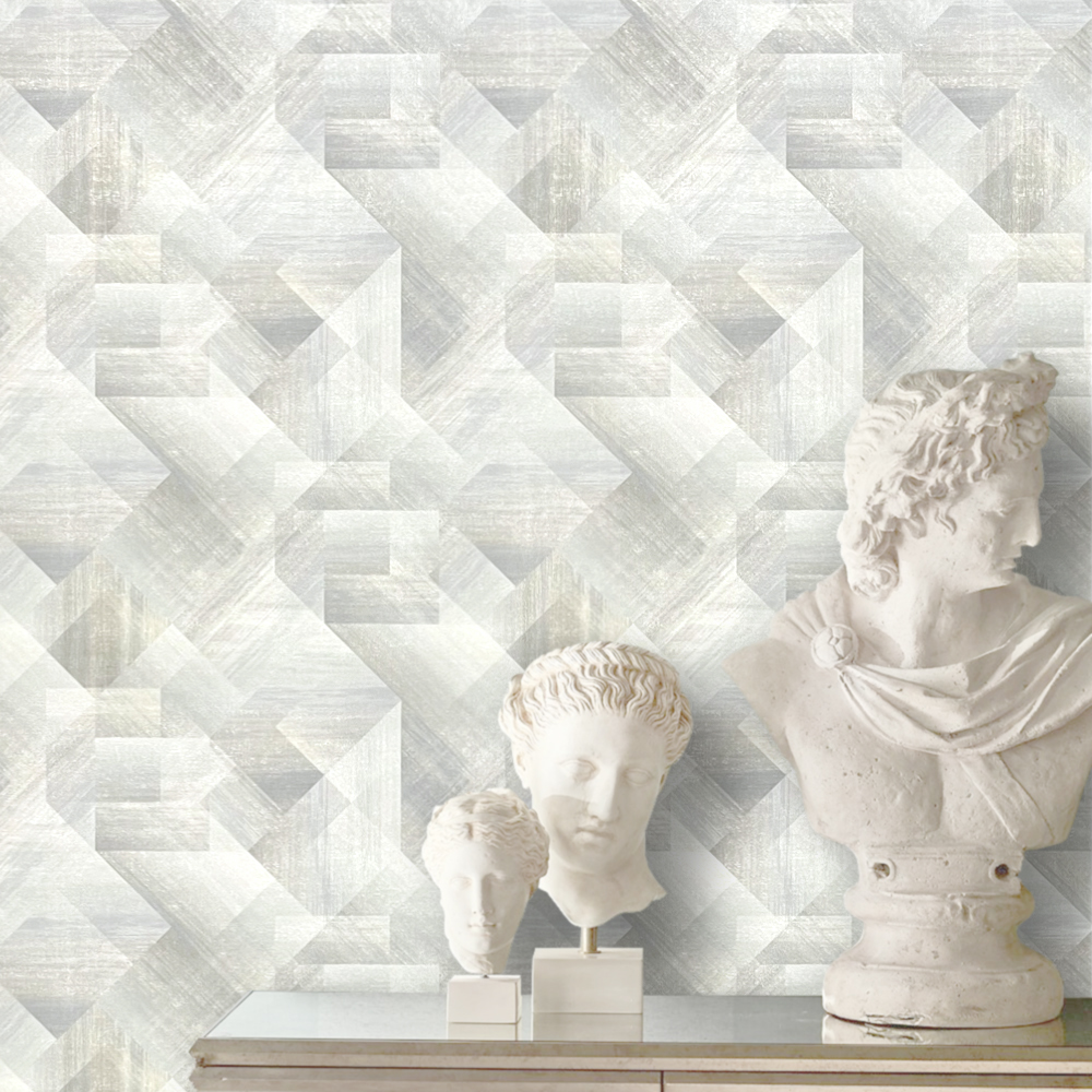 Geo Pattern with Metallic Detail (Double Width Roll) - Image 6