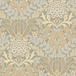 Taupe, Heritage Blooms, Solid Vinyl