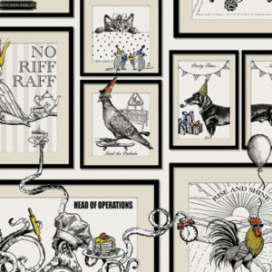 Quirky Animal Picture Frames on a White Bg
