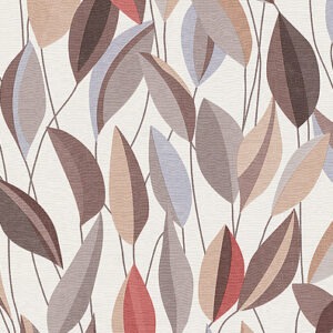 Calming Modern Style Leaf Pattern