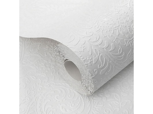 Traditional Victorian Style, Paintable Wallpaper (White) - Image 2